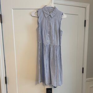 Vineyard Vines Sleeveless Blue Striped Dress